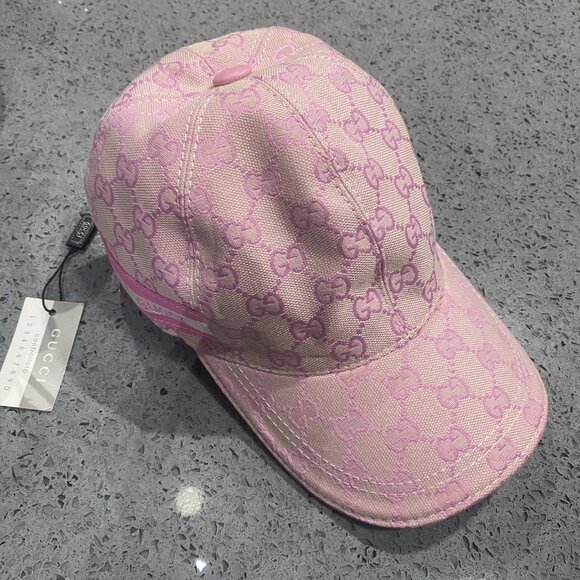 Gucci Light Pink Monogram Cap - Picture 1 of 7